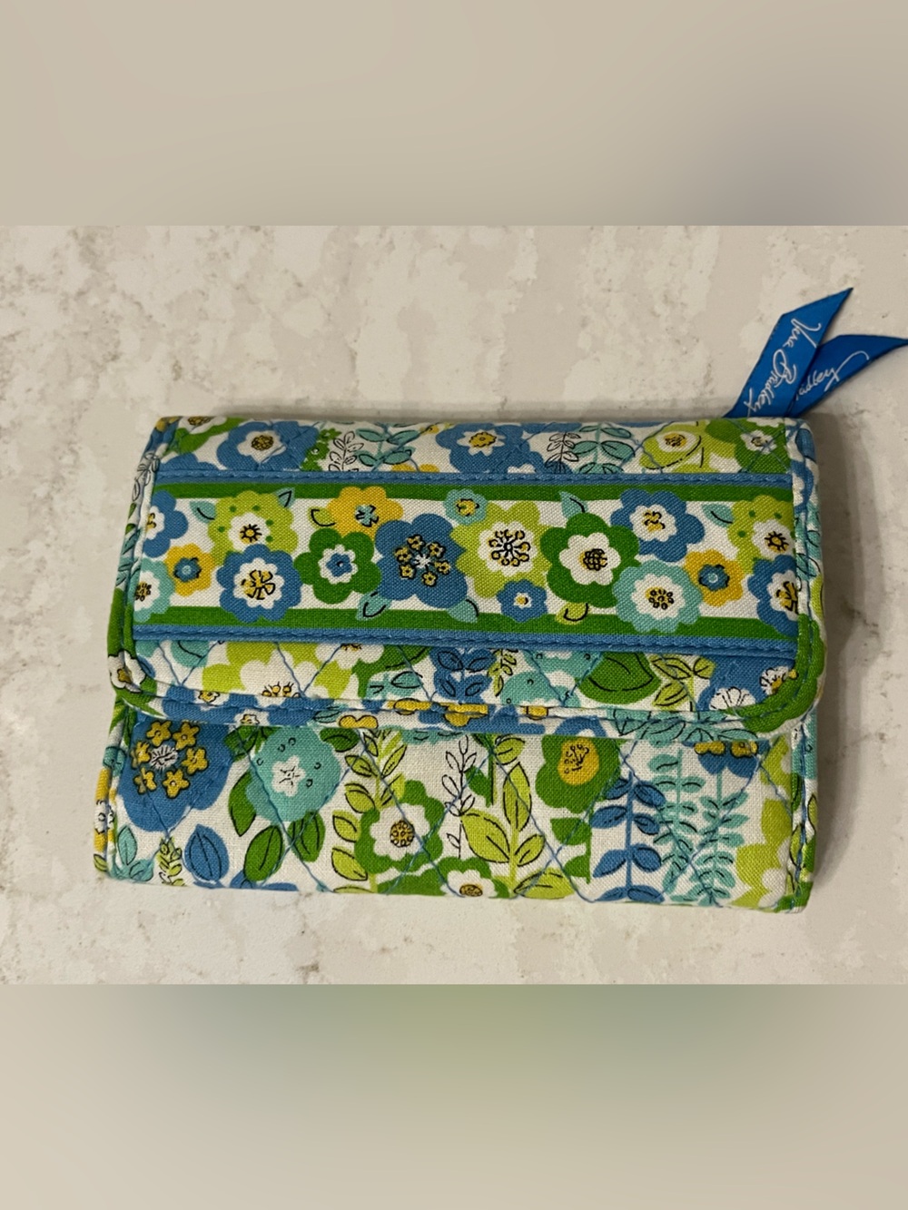 Vera Bradley English Meadow Small Tri-Fold Wallet